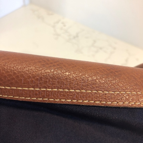 Longchamp Dark Grey Canvas Tote - Picture 4 of 7